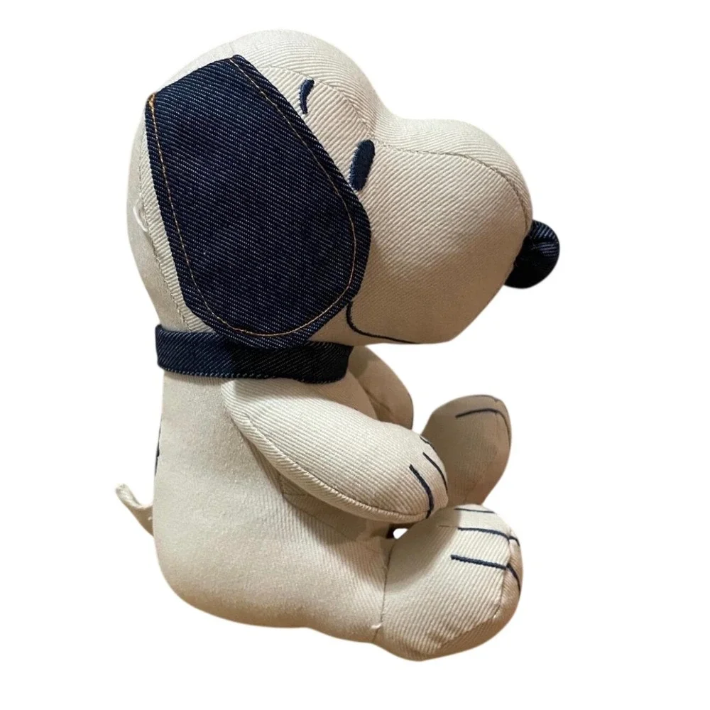 American‎ Eagle + Peanuts Snoopy Canvas Denim Plush Toy Gift Bag Dead Stock NWT